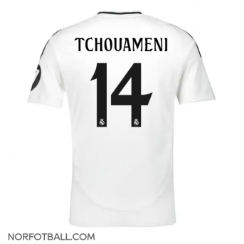 Billige Fotballdrakt Real Madrid Aurelien Tchouameni #14 Replika Hjemmedrakt 2024-25 Kortermet